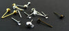 clous-puces oreille mélangés,fournitures créatives, boucles d'oreille,création bijoux,oreille percée,boucles d'oreilles,lot de 20-G742