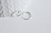 créoles fine argent 925 massif 12mm,boucles argent,argent massif, boucles,argent 925, création bijoux, la paire, - G5410