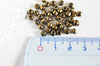 grosse perles rocaille bronze brillant , fournitures bijoux, perle métallisée, création bijoux, lot 10g, diamètre 4mm,G2547