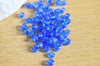 grosses perles rocaille bleu transparent 4mm,fournitures pour bijoux, perles rocaille bleues, bleu roi opaque, x10g,G3814