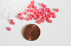 grosses perles rocaille rose clair 4mm,perles rocaille rose opaque, création bijoux,perles verre, X10g G5392