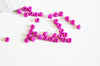 grosses perles rocaille rose nacré peintes 4mm,perles rocaille, rose opaque, création bijoux,perles verre, lot 10g- G0190