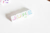 perle carré Lettre Alphabet plastique blanc lettre multicolore,perle lettre,création bracelet,6mm, les 10 grammes, x1 G3799