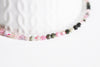 perle rond tourmaline naturelle facettée multicolores 4mm, fabrication bijoux pierre naturelle, le fil 38 cm-G2197