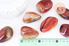 pierre agate sardonyx naturelle roulée 45-66mm, pierre orange naturelle litotherapie, X1 G5782