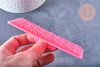 tampon biscuit silicone rose 12.2cm, Moule patisserie, moule en silicone pour décorer des gateaux ou décor pour pâte polymère, X1 G4179