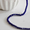 Perles toupies bleu, perles bijoux, perle cristal bleu,bleu marine,Perle verre facette,création bijou, fil de 150, 3mm-G619
