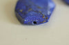 Perle hexagonale howlite bleue, fournitures créatives, howlite naturelle, perle bleue, perle pierre, création bijoux, lot de 5 perles -G5491