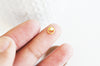 Cercle à coller zamac doré et perle,fournitures à coller pour décorer pierres et bijoux en inclusion résine,5.5mm, lot de 2 G5296